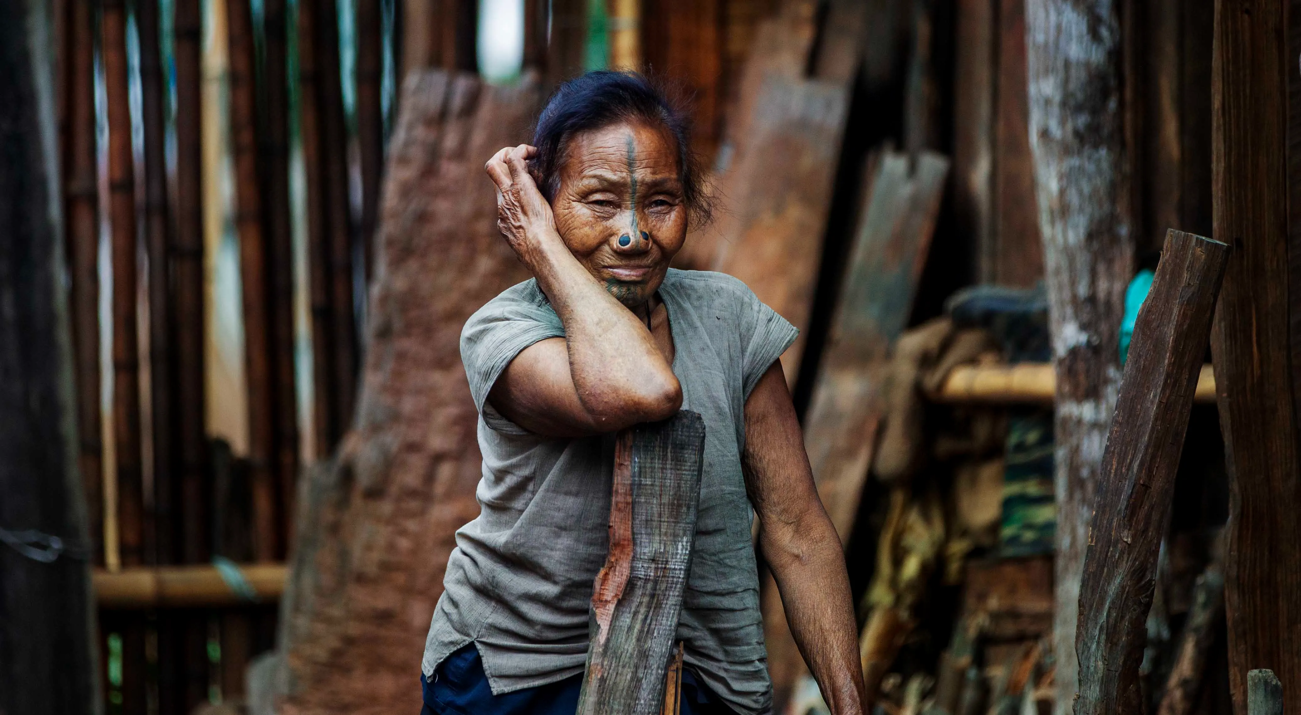 Apatani Tribal Woman in Arunachal Pradesh
